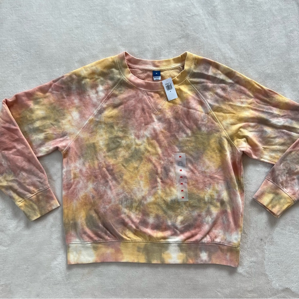 Old Navy NWT tie dye crew neck long sleeve sweatshirt